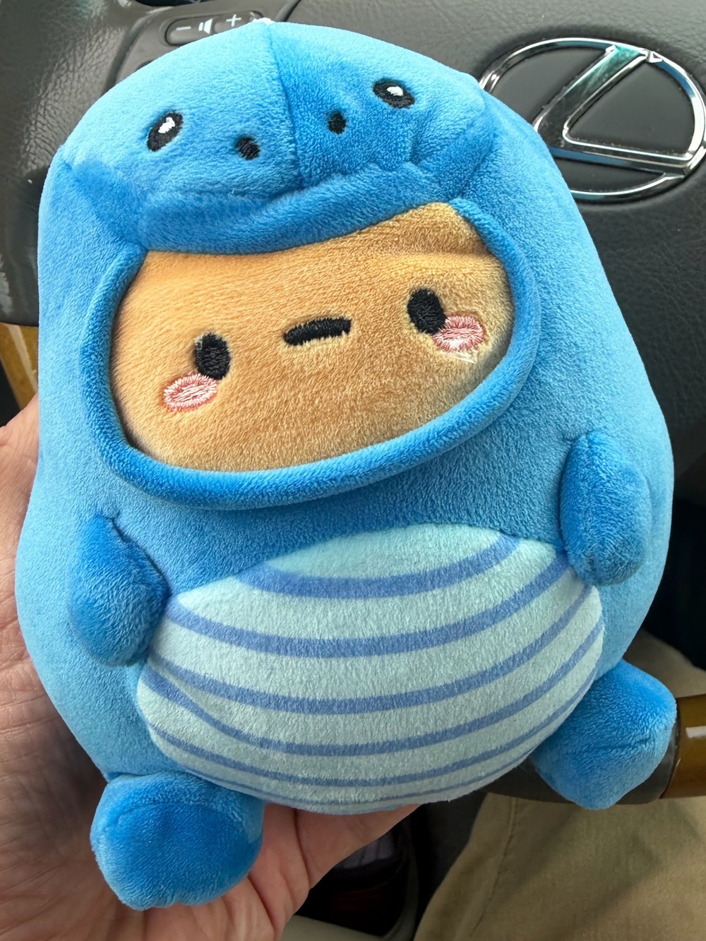 Smoko Dinosaur Tayto Potato Mini Mochi Blue Plush